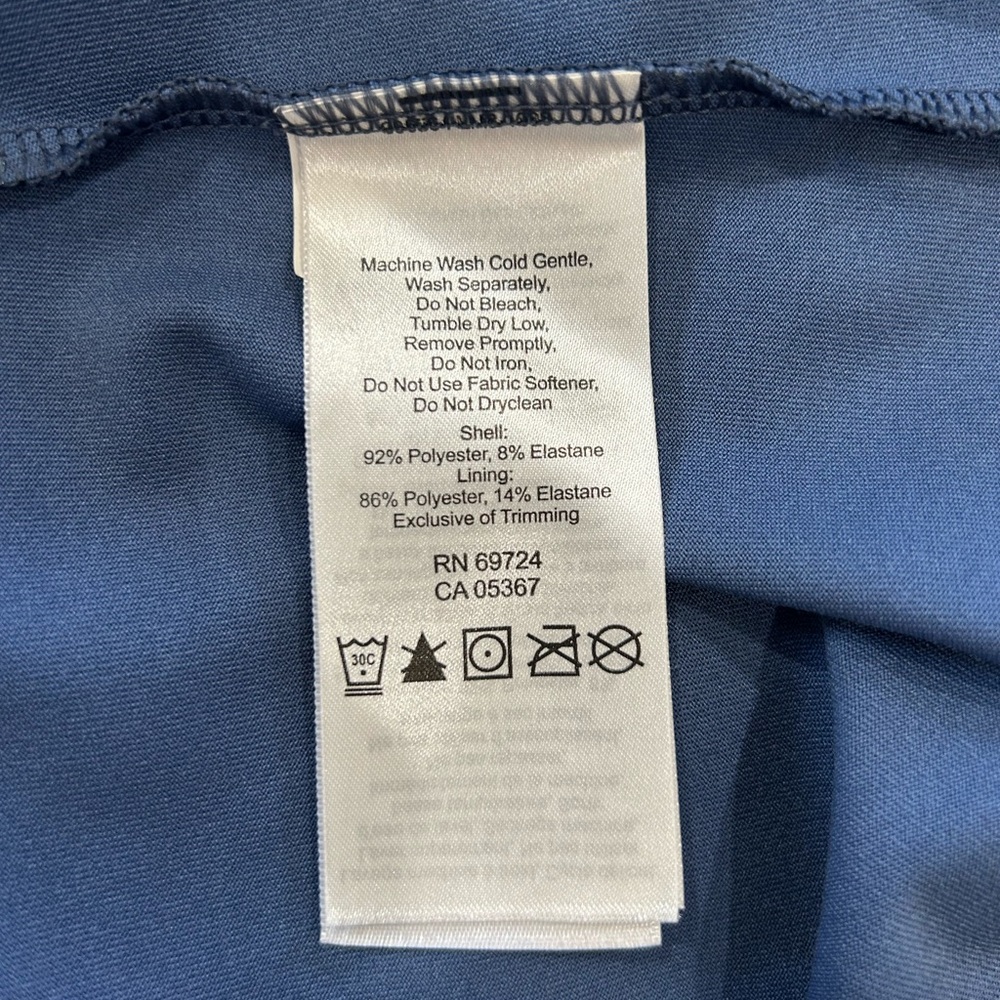 Columbia women’s Omni-wick active dress Small blue strappy back built in bra - Picture 7 of 7